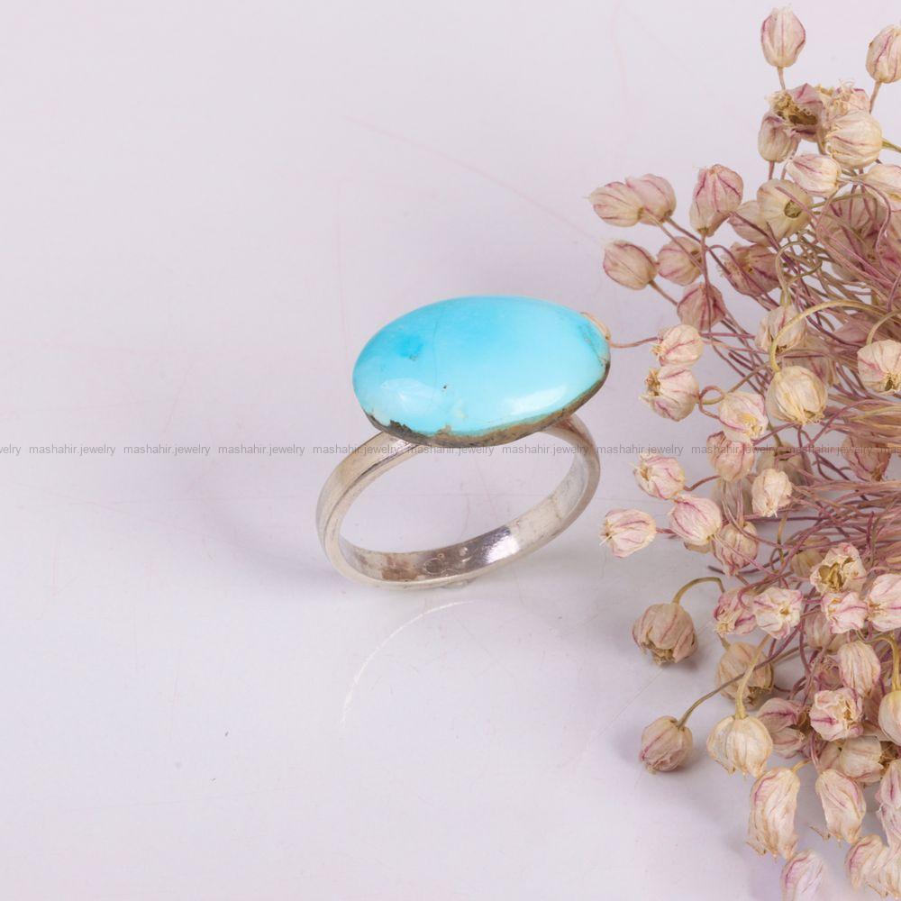 انگشتر فیروزه شجری زنانه کد 7595