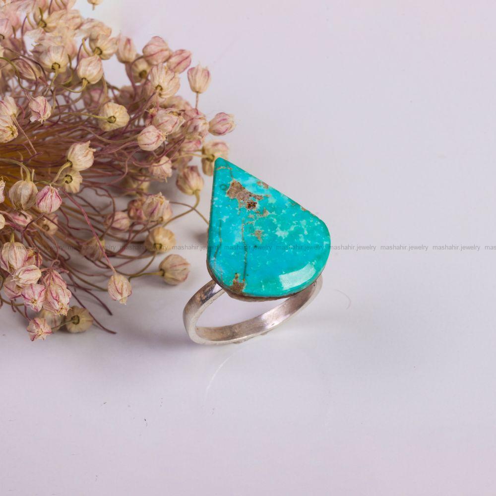 انگشتر فیروزه شجری زنانه کد 7601