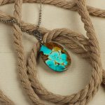 گردنبند فیروزه زنانه کد 7609