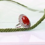 انگشتر عقیق زنانه کد 7611