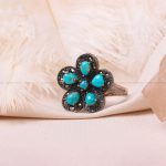 انگشتر فیروزه شجری زنانه کد 7629