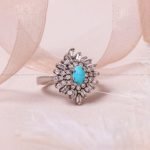 انگشتر فیروزه شجری زنانه کد 7632