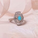 انگشتر فیروزه شجری زنانه کد 7633
