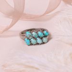 انگشتر فیروزه شجری زنانه کد 7635