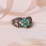 انگشتر فیروزه شجری زنانه کد 7640