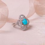 انگشتر فیروزه شجری زنانه کد 7642