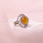 انگشتر عقیق زنانه کد 7758