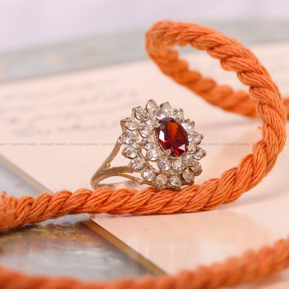 انگشتر طرح یاقوت سرخ زنانه کد 7768