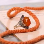 انگشتر عقیق زنانه کد 7770