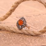 انگشتر عقیق زنانه کد 7782