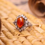 انگشتر عقیق زنانه کد 7789