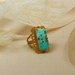 انگشتر فیروزه شجری زنانه کد 7795