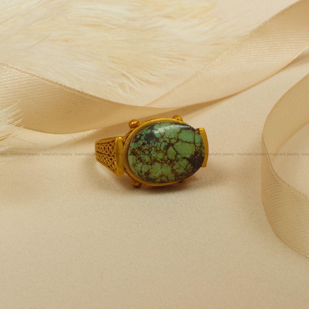 انگشتر فیروزه شجری زنانه کد 7807