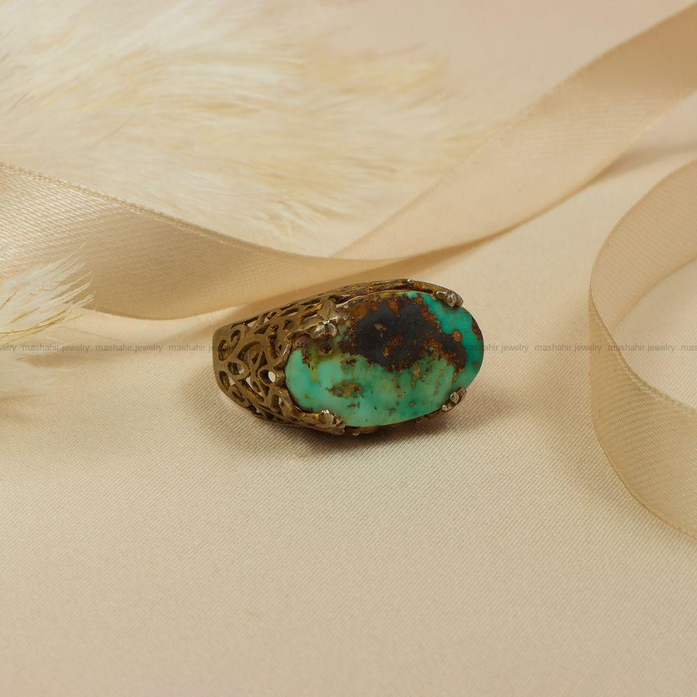 انگشتر فیروزه شجری زنانه کد 7810