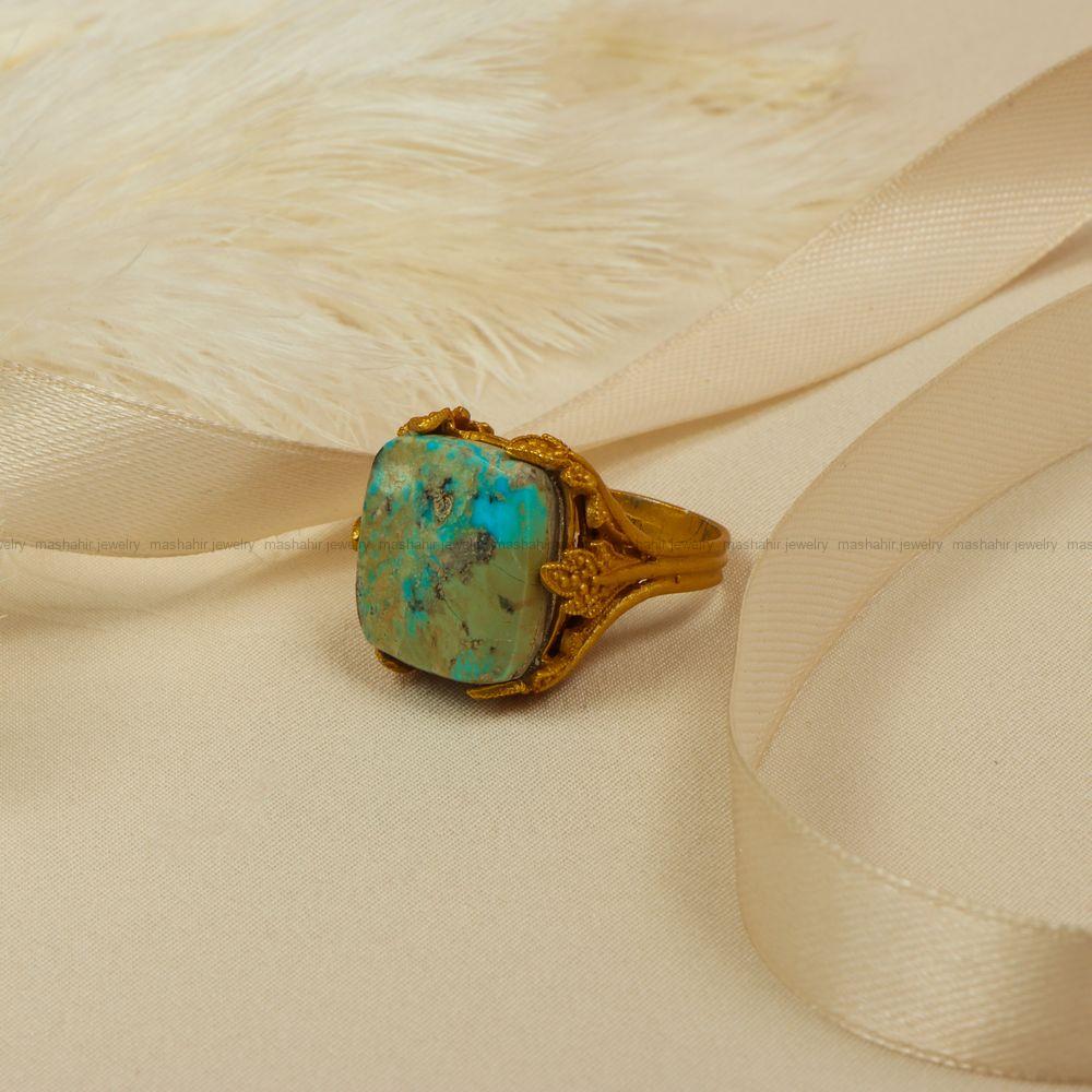 انگشتر فیروزه شجری زنانه کد 7811