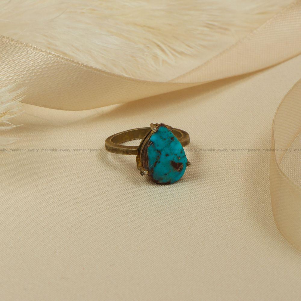 انگشتر فیروزه شجری زنانه کد 7814