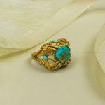 انگشتر فیروزه شجری زنانه کد 7825