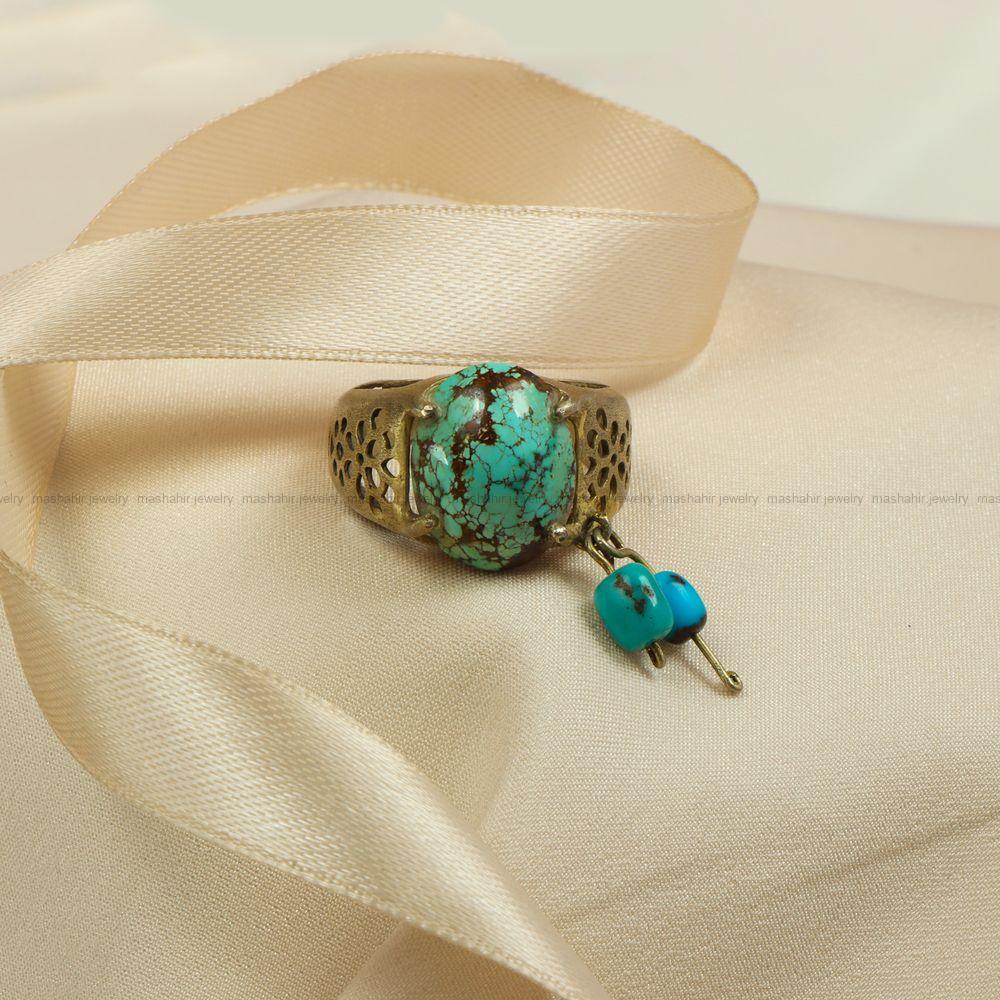 انگشتر فیروزه شجری زنانه کد 7826