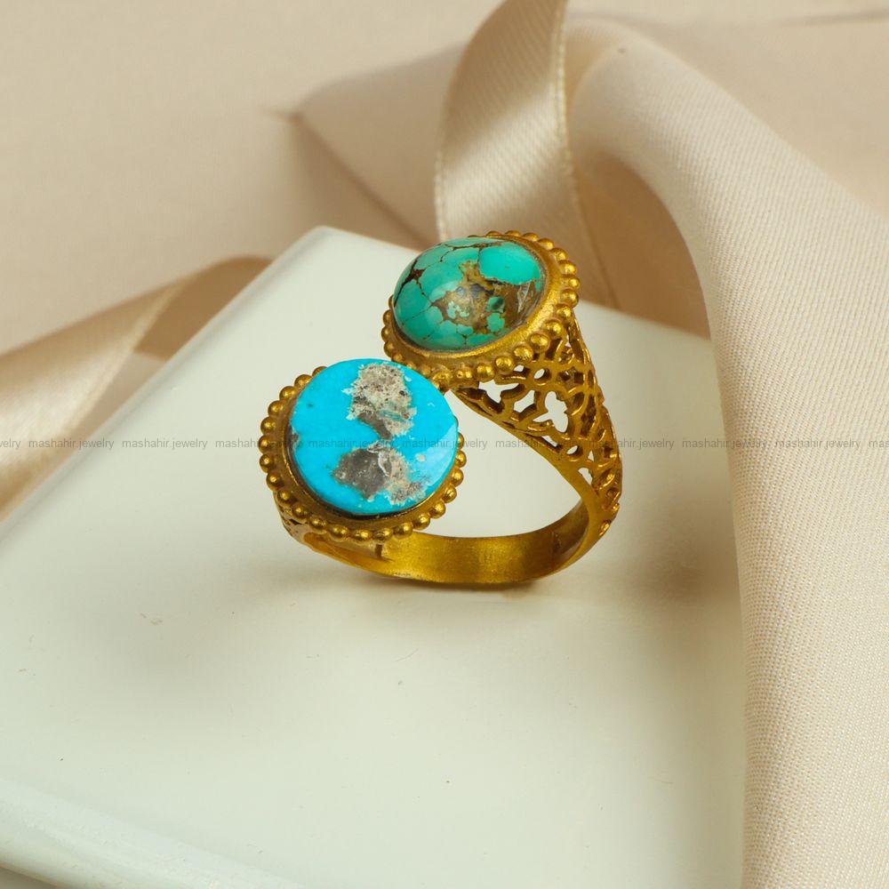 انگشتر فیروزه شجری زنانه کد 7828