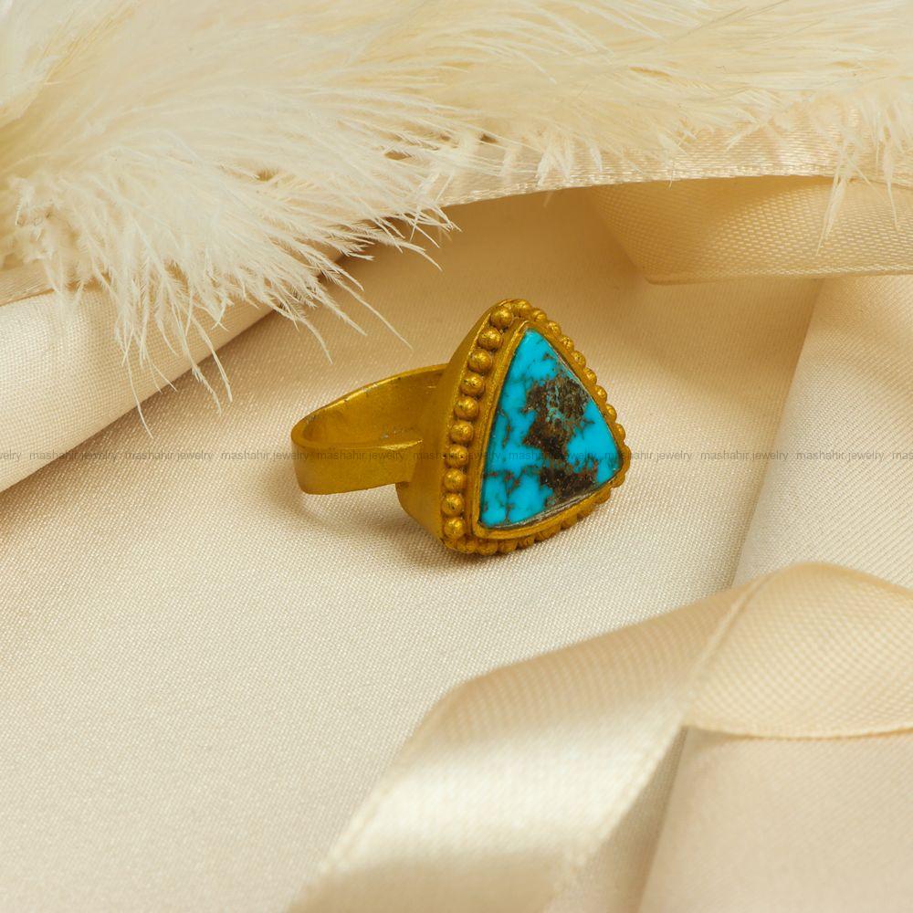 انگشتر فیروزه شجری زنانه کد 7831