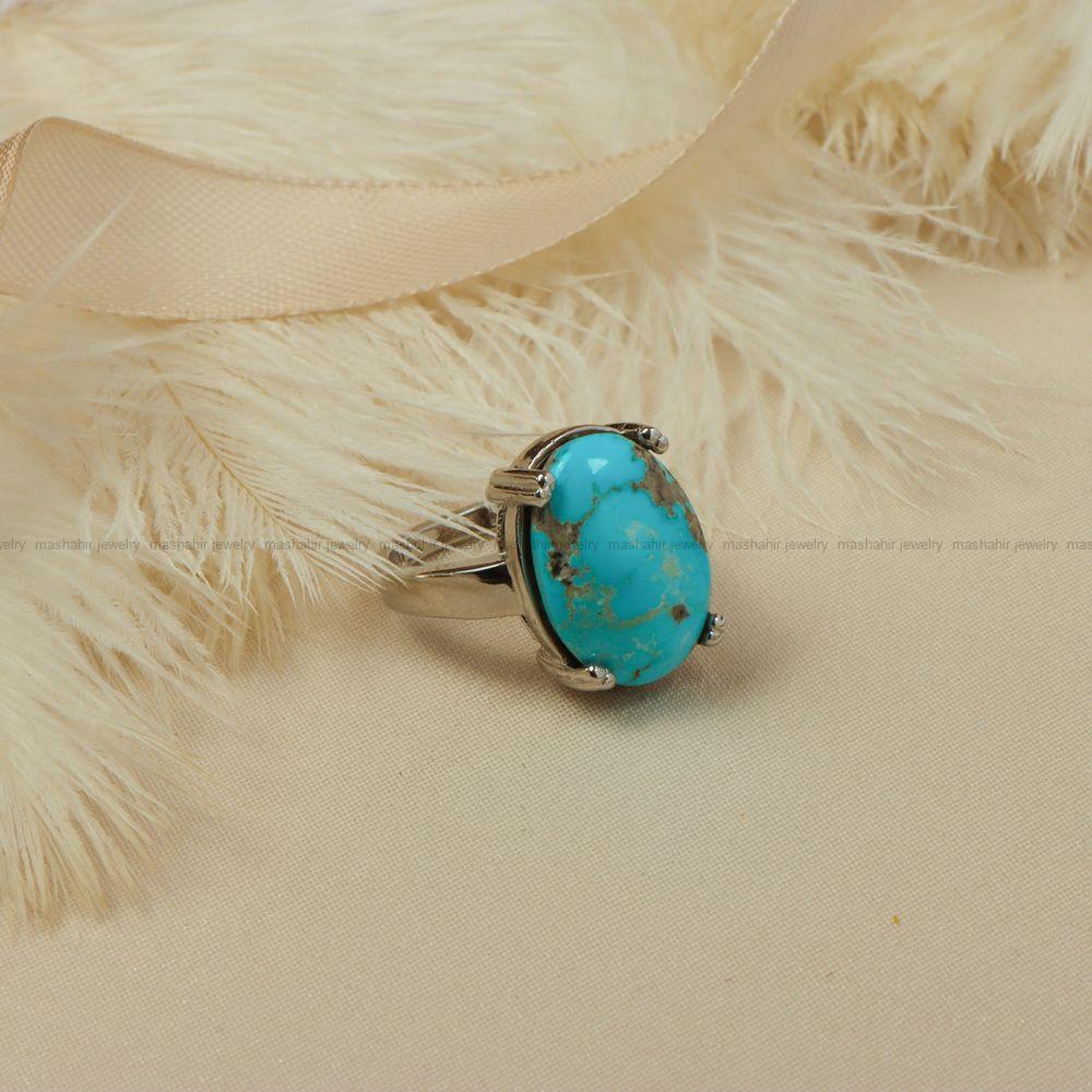 انگشتر فیروزه شجری زنانه کد 7844