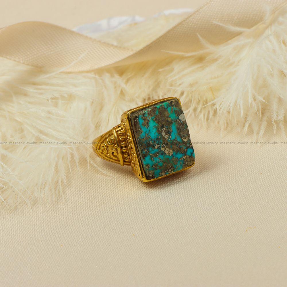 انگشتر فیروزه شجری زنانه کد 7860