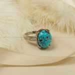انگشتر فیروزه شجری زنانه کد 7882