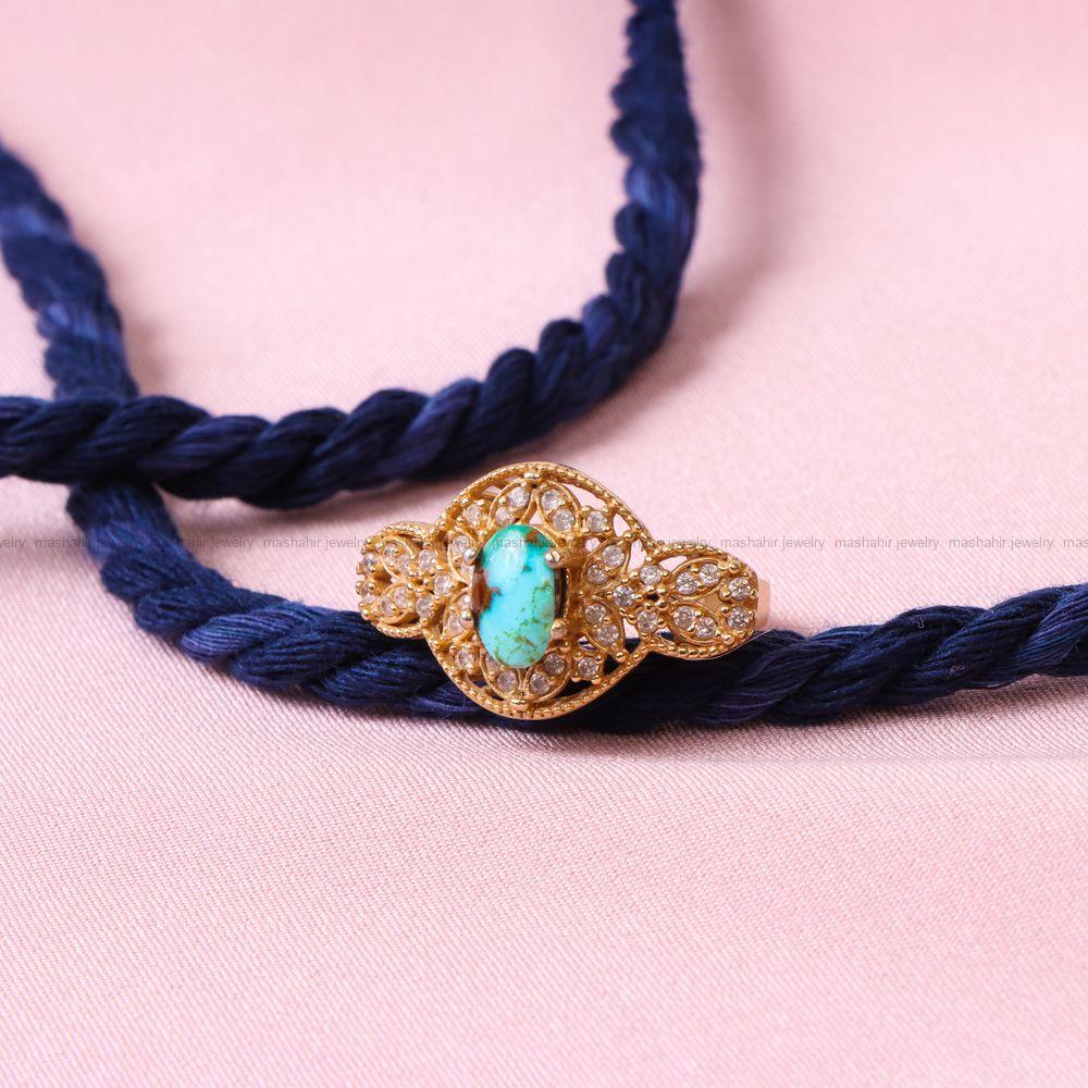 انگشتر فیروزه شجری زنانه کد 7893