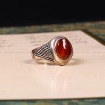 انگشتر عقیق یمن مردانه کد 7936