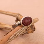 انگشتر عقیق یمن مردانه کد 7241