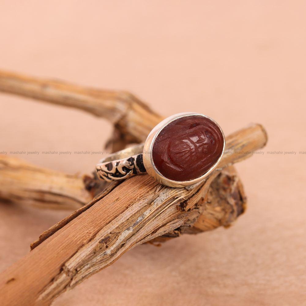 انگشتر عقیق یمن مردانه کد 7241