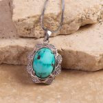 گردنبند فیروزه زنانه کد 7992