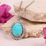 گردنبند فیروزه زنانه کد 7994