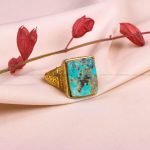 انگشتر فیروزه شجری زنانه کد 8008