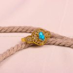 انگشتر فیروزه شجری زنانه کد 8011