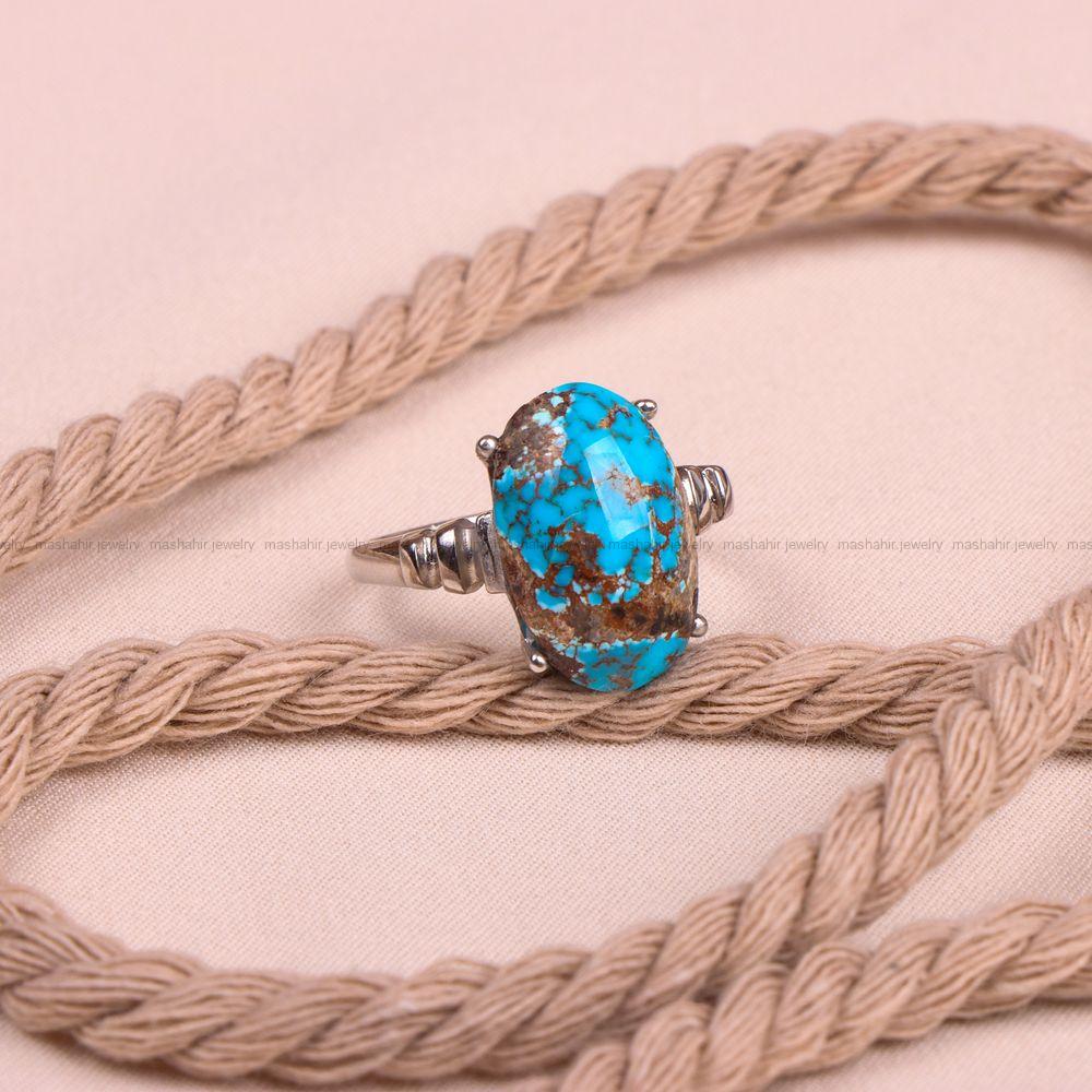 انگشتر فیروزه شجری زنانه کد 8016