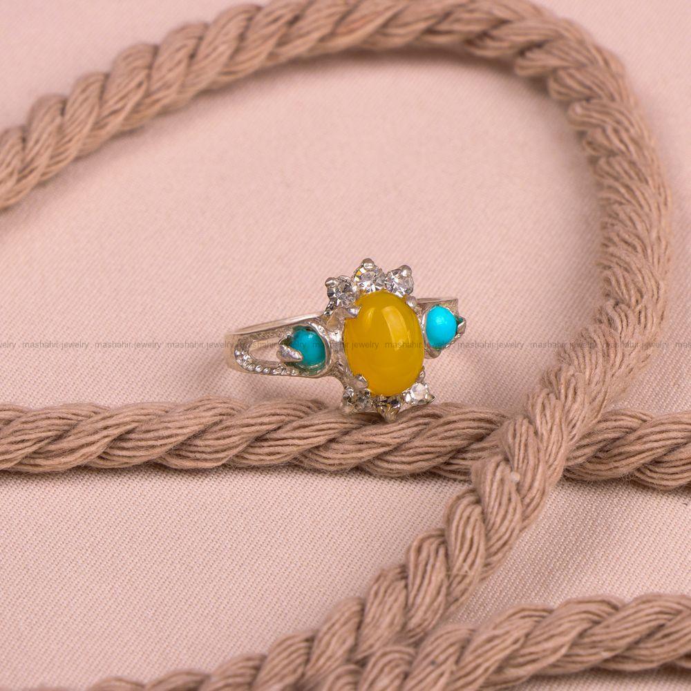 انگشتر شرف الشمس زنانه کد 8018