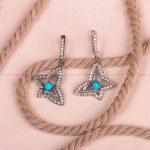 گوشواره فیروزه زنانه کد 8021