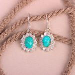 گوشواره فیروزه زنانه کد 8023