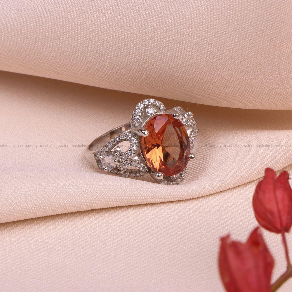 انگشتر الکساندریت زنانه کد 8060