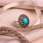 انگشتر فیروزه شجری زنانه کد 8081