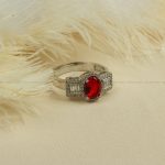 انگشتر طرح یاقوت سرخ زنانه کد 8109