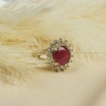 انگشتر یاقوت سرخ زنانه کد 8113