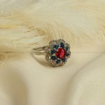 انگشتر طرح یاقوت سرخ زنانه کد 8115