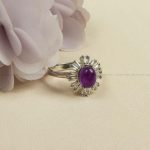 انگشتر آمیتیست زنانه کد 8118