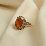 انگشتر عقیق زنانه کد 8123