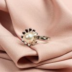 انگشتر طرح مروارید زنانه کد 8139