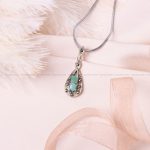 گردنبند زمرد زنانه کد 8177