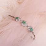 دستبند زمرد زنانه کد 8195