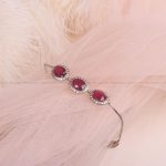 دستبند یاقوت سرخ زنانه کد 8197
